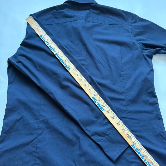 Bud Light NFL Button Down Men's long sleeve Large Antigua Navy Blue work Shirt - Picture 10 of 10